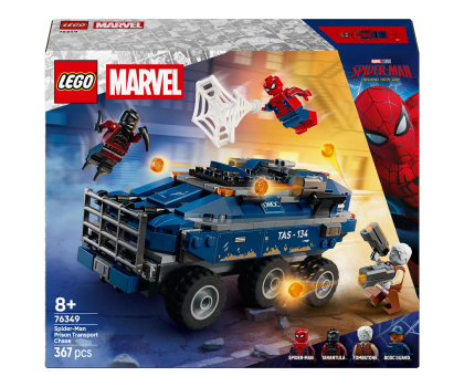 Klocki LEGO® LEGO SUPER HEROES 76349 Pościg Spider-Mana za więźniarką